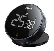 Таймер кухонний магнітний Baseus Heyo з цифровим LED дисплеєм Чорний/ Сірий (FMDS000013)