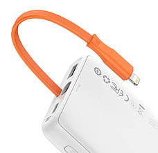 УМБ Power Bank (зовнішній акумулятор) Baseus Block Digital Bank 10000 мАг Білий (PPBLK-02), фото 4