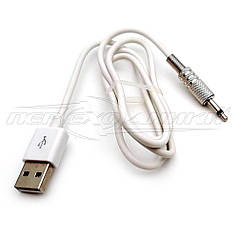 Кабель живлення USB to DC 3.5 мм (2pin), білий 0.9 м