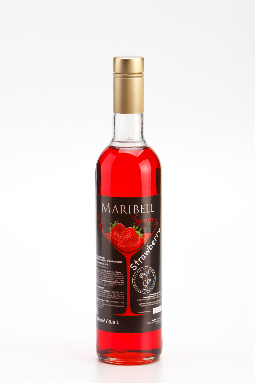 Сироп Полуниця Maribell 900 г, фото 1