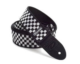 Ремінь для гітари DUNLOP D3831 BK BLACK AND WHITE CHECK