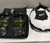 Тактические защитные баллистические очки Daisy X5, не запотевающие, со сменным линзами, GN17