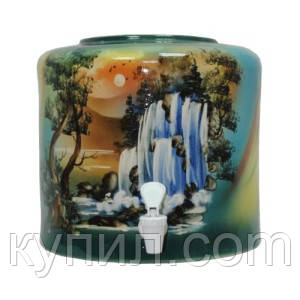 Керамічний диспенсер "Водоспад зелений"