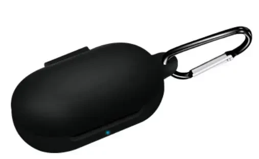 Чохол-накладка CDK Silicone Candy Friendly карабін для Samsung Galaxy Buds Plus (R175) (011385) (black)