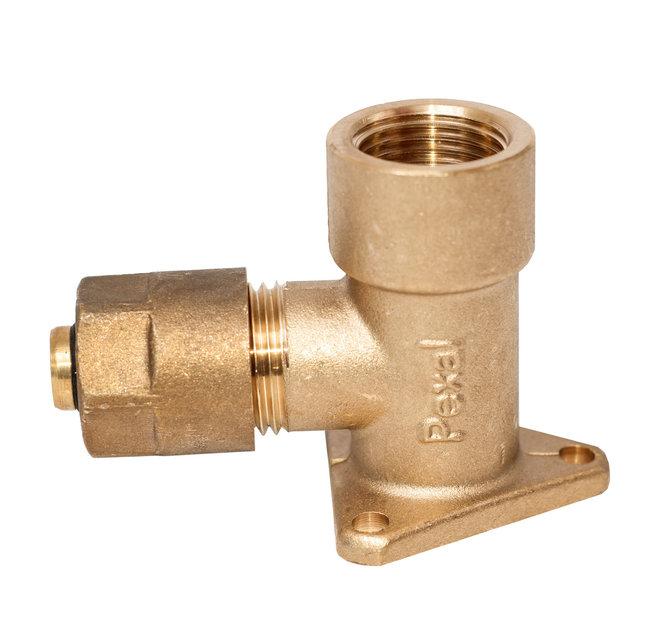 Коліно монтажне з кріпленням16 х 1/2" для 2,25 Pexal 10/70