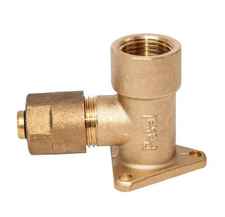 Коліно монтажне з кріпленням16 х 1/2" для 2,25 Pexal 10/70, фото 1