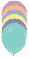 Латексные воздушные шары без рисунка Balonevi Ассорти макарун,12" 30,5 см, 10 шт