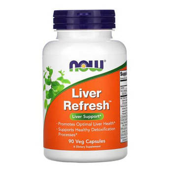 Для печінки, NOW Liver Refresh 90 капсул