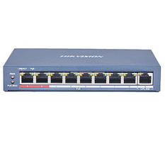 Комутатор 8 портів некерований Hikvision DS-3E0109P-E(C) POE