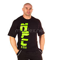 NPC, Футболка для бодибилдинга NPC USA Cotton T-Shirt, черная (XXL) M
