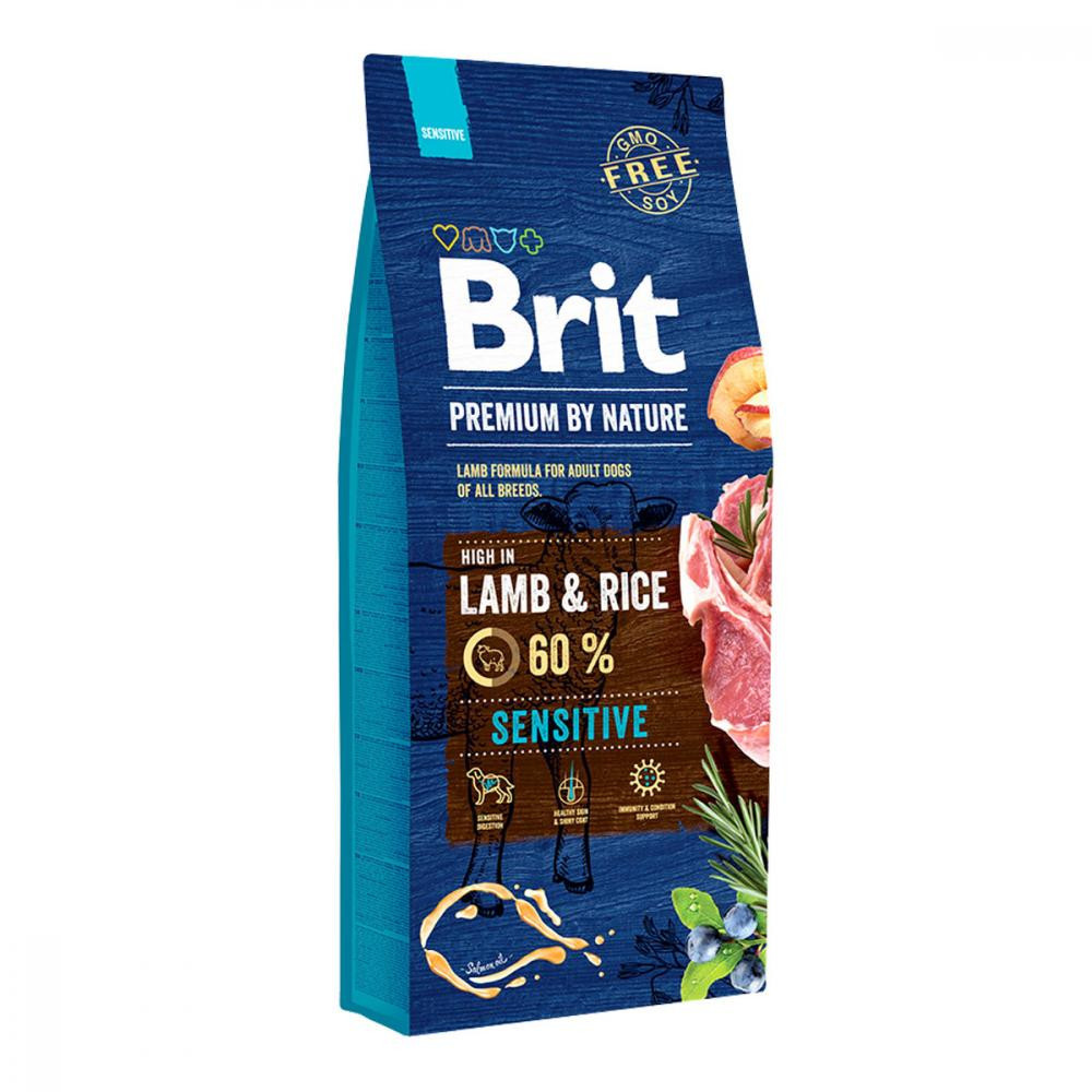Brit Premium by Nature Sensitive Lamb Rice (Брит Преміум Нечурал Сенситив Ягня) корм для собак у разі алергії