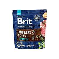 Brit Premium by Nature Sensitive Lamb Rice (Брит Премиум Нечурал Сенситив Ягненок) корм для собак при аллергии 1 кг.