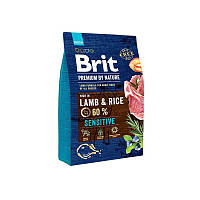 Brit Premium by Nature Sensitive Lamb Rice (Брит Премиум Нечурал Сенситив Ягненок) корм для собак при аллергии 3 кг.