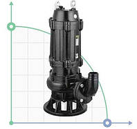 Насос дренажний WQK 35-10-3 з ріжучим колесом для стоків