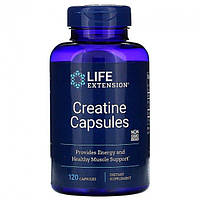 Life Extension, Creatine Capsules (120 капс.), креатин моногидрат