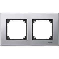 Рамка метал Schneider M-Elegance 2-а., «Платина», MTN403260
