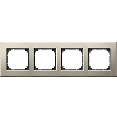 Рамка метал Schneider M-Elegance 4-я, «Титан», MTN403405
