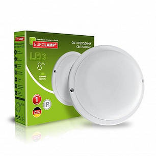 LED світильник Eurolamp накладний круглий ЖКГ G3 8W 5000K LED-NLR-08/50(G3), фото 2