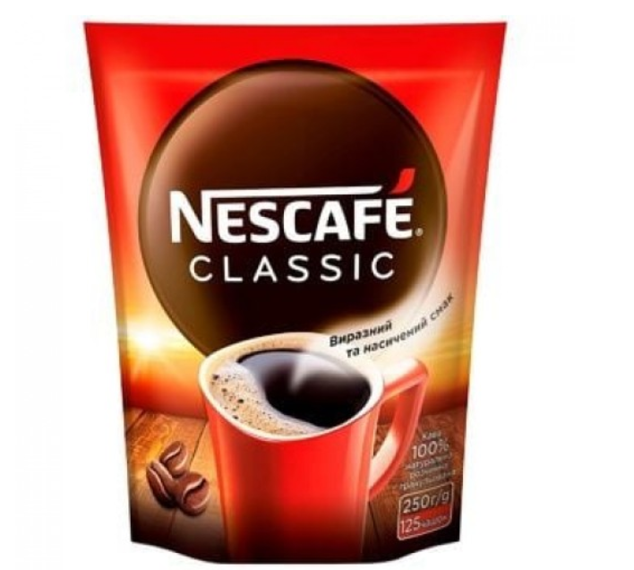 Розчинний Сублімований Нескафе Nescafe Classic 250г