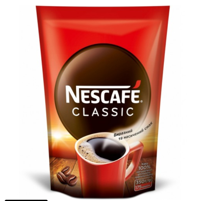 Розчинний Сублімований Нескафе Nescafe Classic 350г