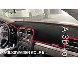 Накидка на панель VOLKSWAGEN GOLF 6 2008-2012 Чохол/накидка на торпеду авто Фольксваген Гольф 6, фото 2