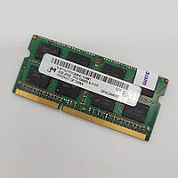 Оперативна пам'ять ноутбука Micron SODIM DDR3 4Gb 1333MHz 10600S 2R8 CL9 (MT16JTF51264HZ-1G4M1) Б/У