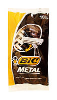 Одноразовые 1 лезвийные бритвенные станки BIC-1 Metal - 10 шт.