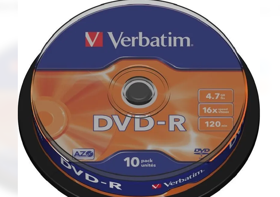 Диск Verbatim DVD-R AZO 4.7 GB 16X MATT SILVER SURFACE Cake/10