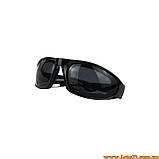 Тактичні стрілкові захисні окуляри Willey для стрільби полювання страйкболу Чорні, фото 3