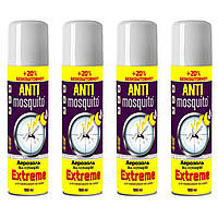 Аэрозоль от комаров ANTI MOSQUITO (Анти москит) Extreme флакон 100ml + 20% бесплатно