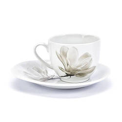 Набір 6 чашок із блюдцем 220 мл (Любка LUBIANA/ Магнолія)