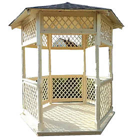 Дерев’яна шестиграна альтанка ШБ-1