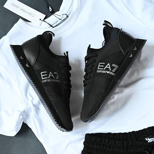 Купить Мужские кроссовки Emporio Armani D10253 черные 40, цена 2199 грн ...