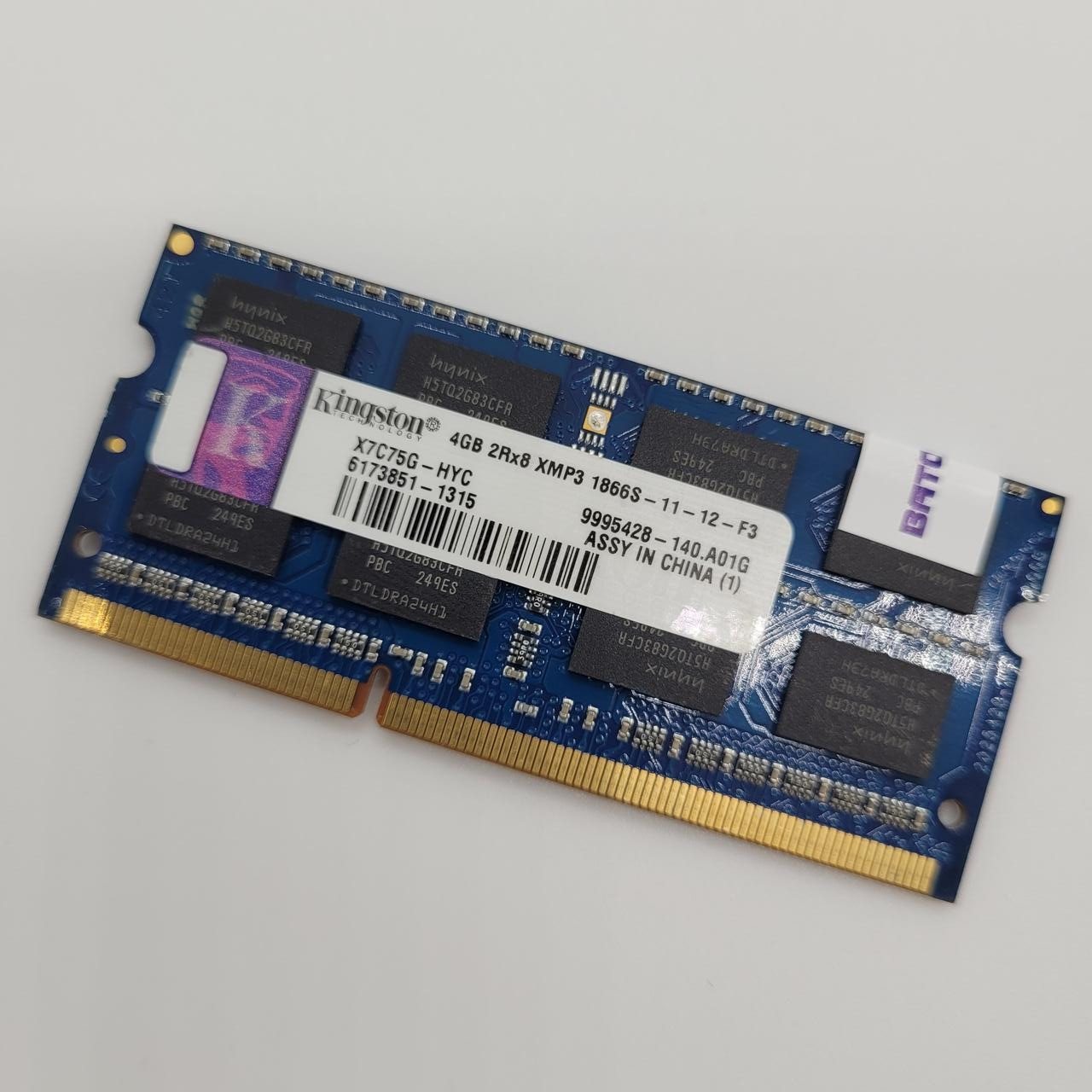 Оперативная память для ноутбука Kingston SODIMM DDR3 4Gb 1866MHz 14900S CL11 (X7C75G-HYC) Б/У