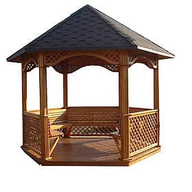 Дерев'яна альтанка шестигранна ШБ-7