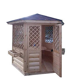 Дерев'яна альтанка шестигранна ШБ-8