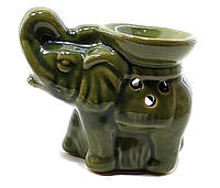 Аромалампа "Слон" зеленая (9х11,5х8 см)