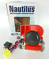 Звуковий сигнал на авто Vitol CA-10350 / автомобільний повітряний компресорний сигнал Nautilus «Compact»