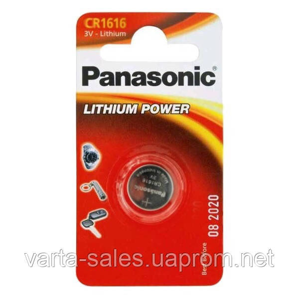 Батарейки Panasonic CR1616 3V Lithium (ОРИГИНАЛ) термін зберігання до 2032 року - фото 7 - id-p278005366