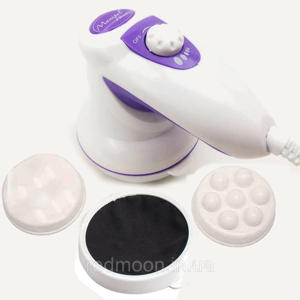 Антицелюлітний масажер для тіла Manipol Body / Вібромасажер з насадками для всього тіла / Ручний масажер, фото 1