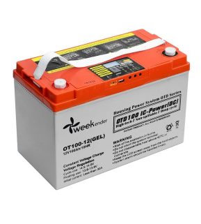 Гелевий акумулятор Weekender 100Ah 12V з дисплеєм