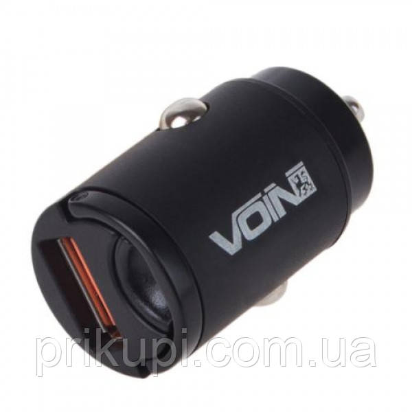 Автомобільний зарядний пристрій у прикурювач VOIN 30 W, 1 USB QC4.0 12/24 V (4.5V*5A, 5V*4.5A,
