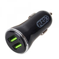 Автомобільний зарядний пристрій у прикурювач PULSO, 2 USB QC 3.0 36 W 12/24 V