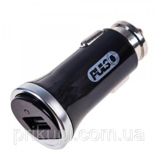 Автомобільний зарядний пристрій у прикурювач PULSO C-3011Q 1USB (12/24 V — 5 V 3 A, 9 V 2 A, 12 V 1.5 A) QC 3.0