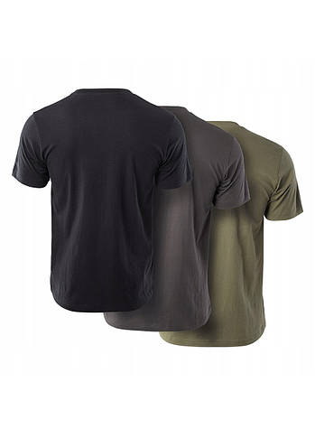 Набір футболок чоловічих Magnum Basic (3 шт.) L Зелений, Сірий, Чорний, фото 2