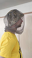 Антимоскитная сетка на голову, накомарник, сетка от комаров и мошек, москитная сетка