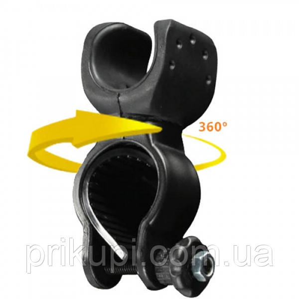 Велокріплення під ліхтар 360°, кріплення для ліхтаря на велосипед