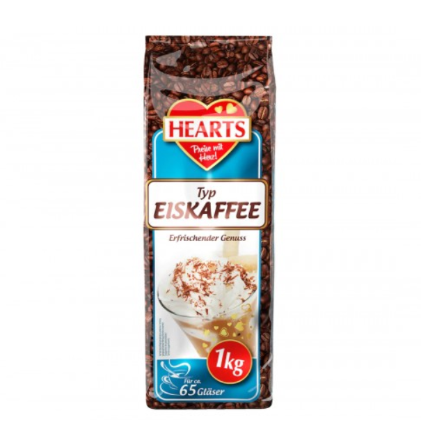 Кавовий напій Капучіно зі смаком холодної кави Hearts Eiskaffee 1 кг
