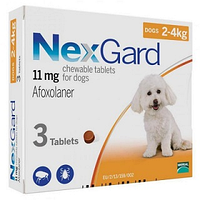 Таблетки от блох, клещей и глистов Nexgard Spectra для собак весом от 2-3,5кг