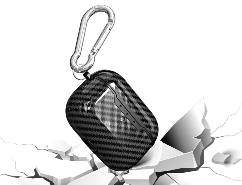 Силіконовий чохол Primo Carbon Fiber для AirPods 3 (MME73) - Black, фото 1